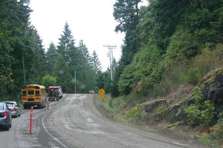 Strasse nach Tofino im Rohzustand