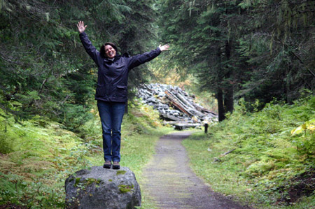 Bettina im Glacier NP