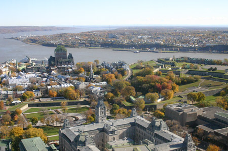 Quebecs Altstadt von oben